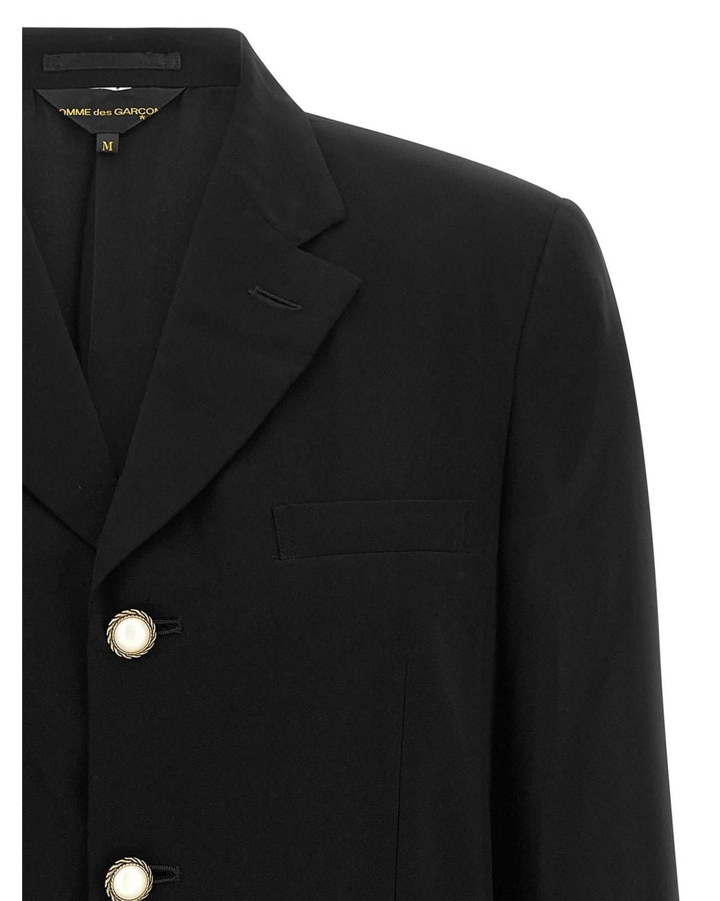 Comme des Garçons Black Jewel Buttons Blazer