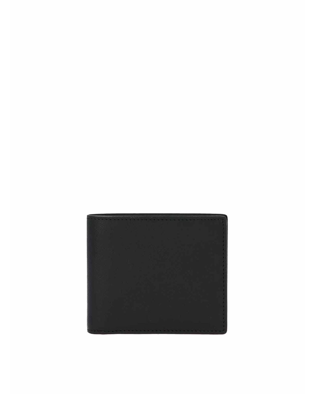 Maison Margiela Black Stitching Wallet for men