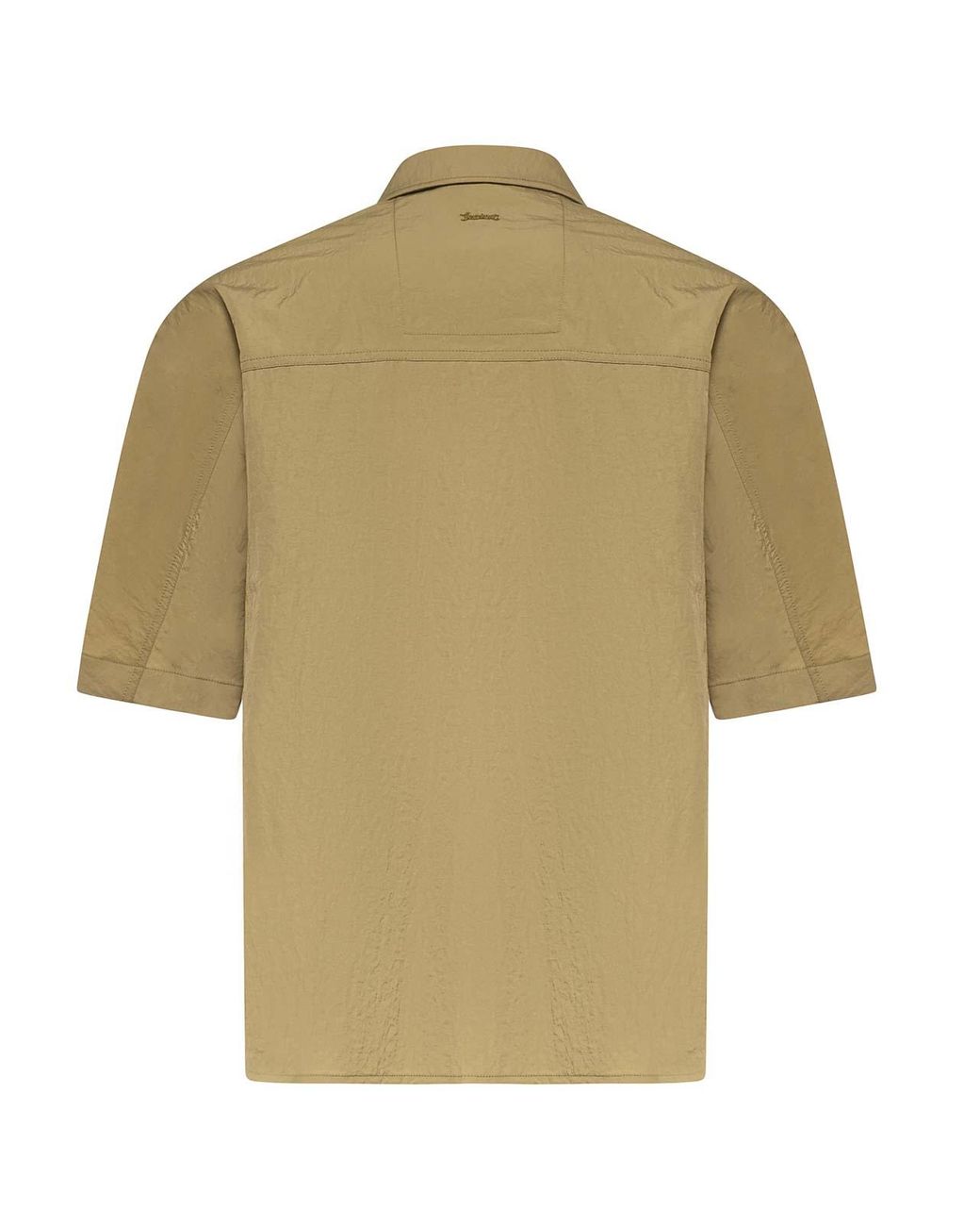 Laminar Green Tech-Crincle Shirt for men