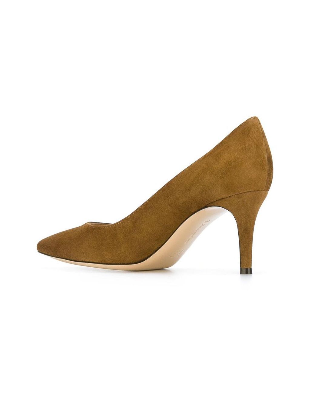 Gianvito Rossi Brown Gianvito Suede Leather Pumps