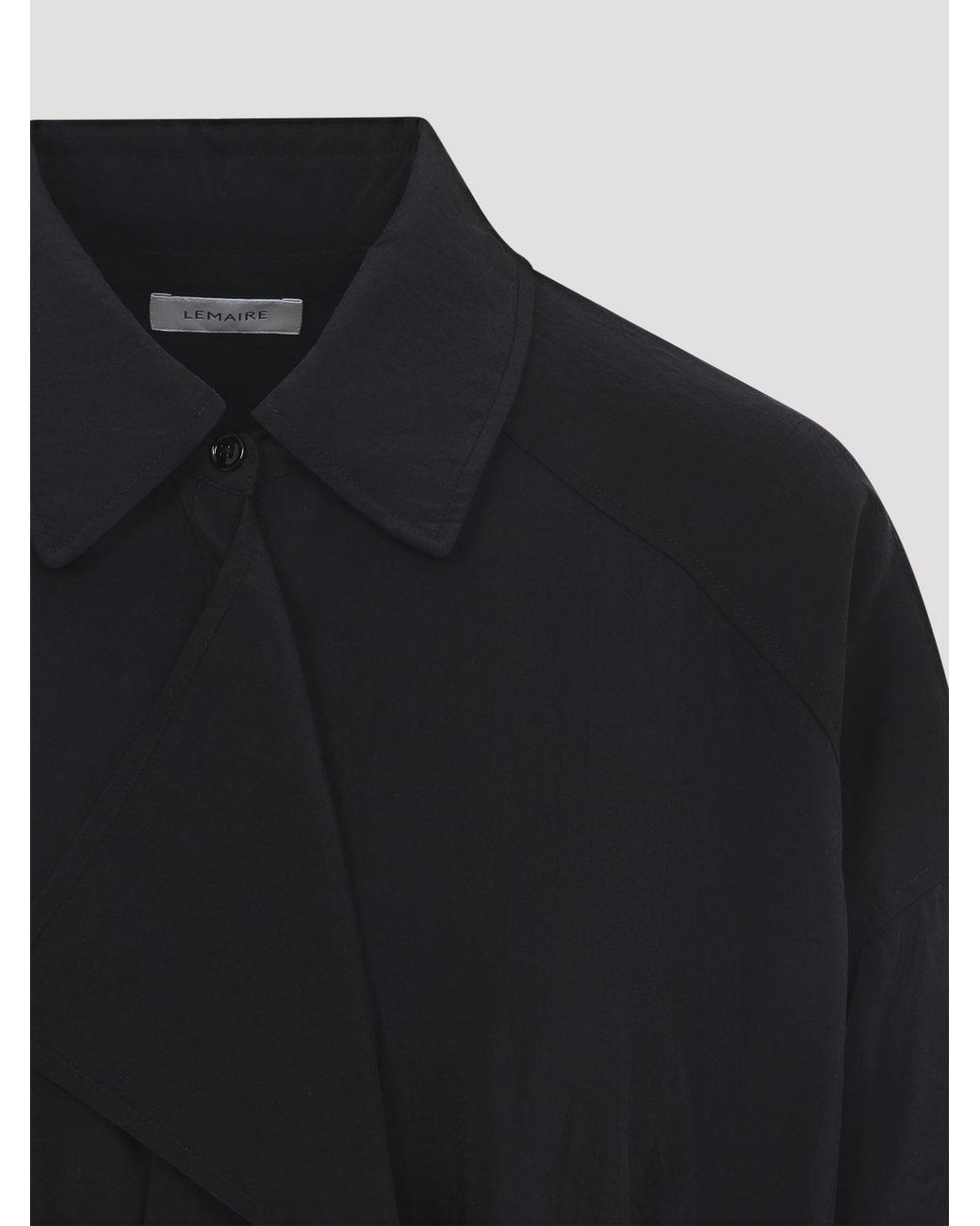 Lemaire Black Asymmetrical Midi Dress
