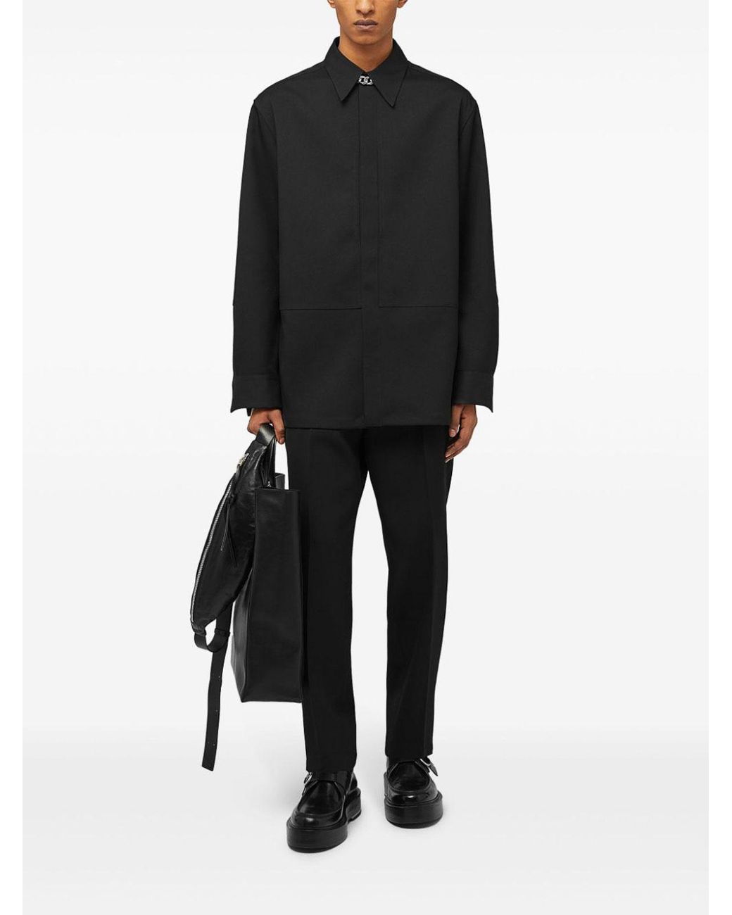 Jil Sander Black Tailored Pants for men