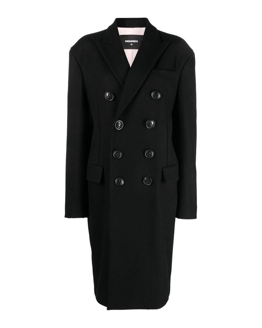 Abrigo Largo DSquared² de color Black