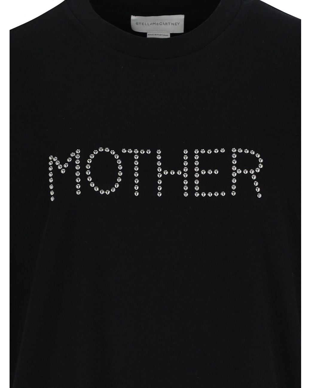 Stella McCartney Black T-Shirt Logo