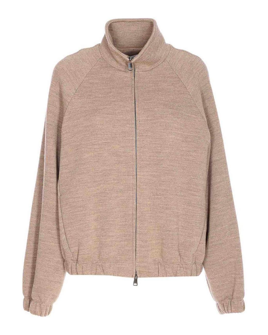 Max Mara Pink Frine Zip Sweatshirt
