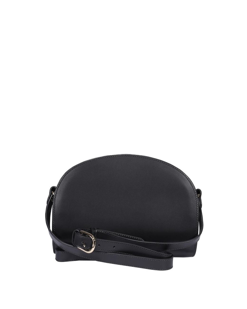 A.P.C. Black Demi-Lune Leather Bag
