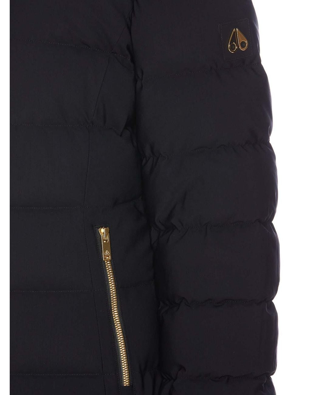 Moose Knuckles Black Watershed Shearling Parka