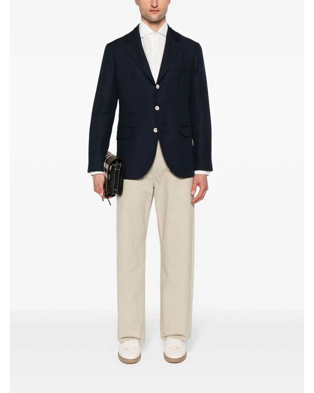 Brunello Cucinelli Blue Blazer for men