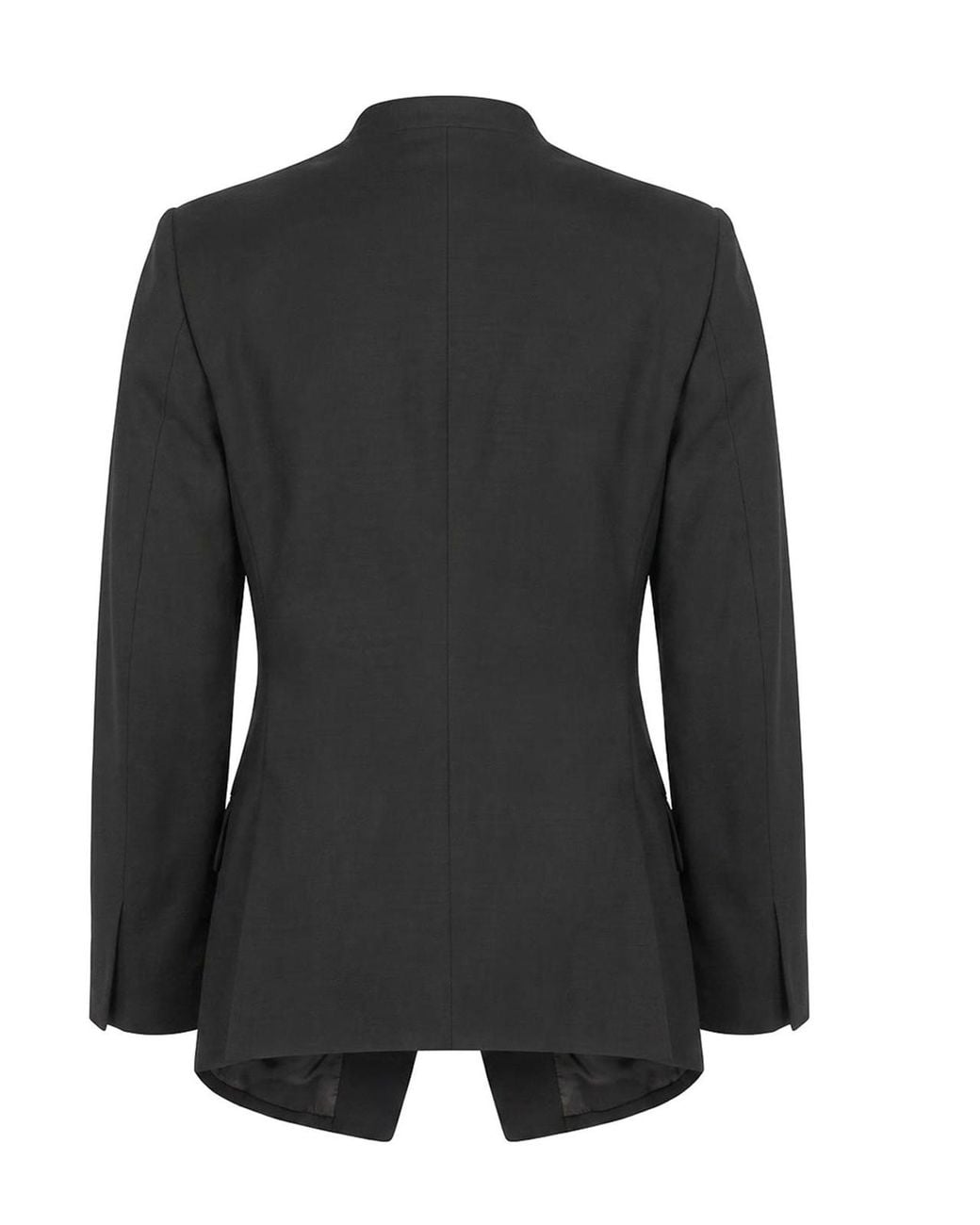 Bottega Veneta Black Grain De Poudre Collarless Jacket