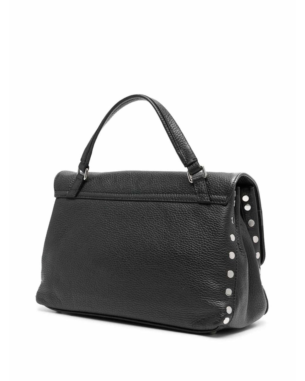 Zanellato Black Postina S Daily Leather Handbag
