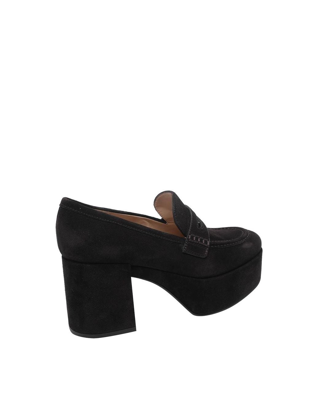 Gianvito Rossi Black Moka Jenna Pump Loafers