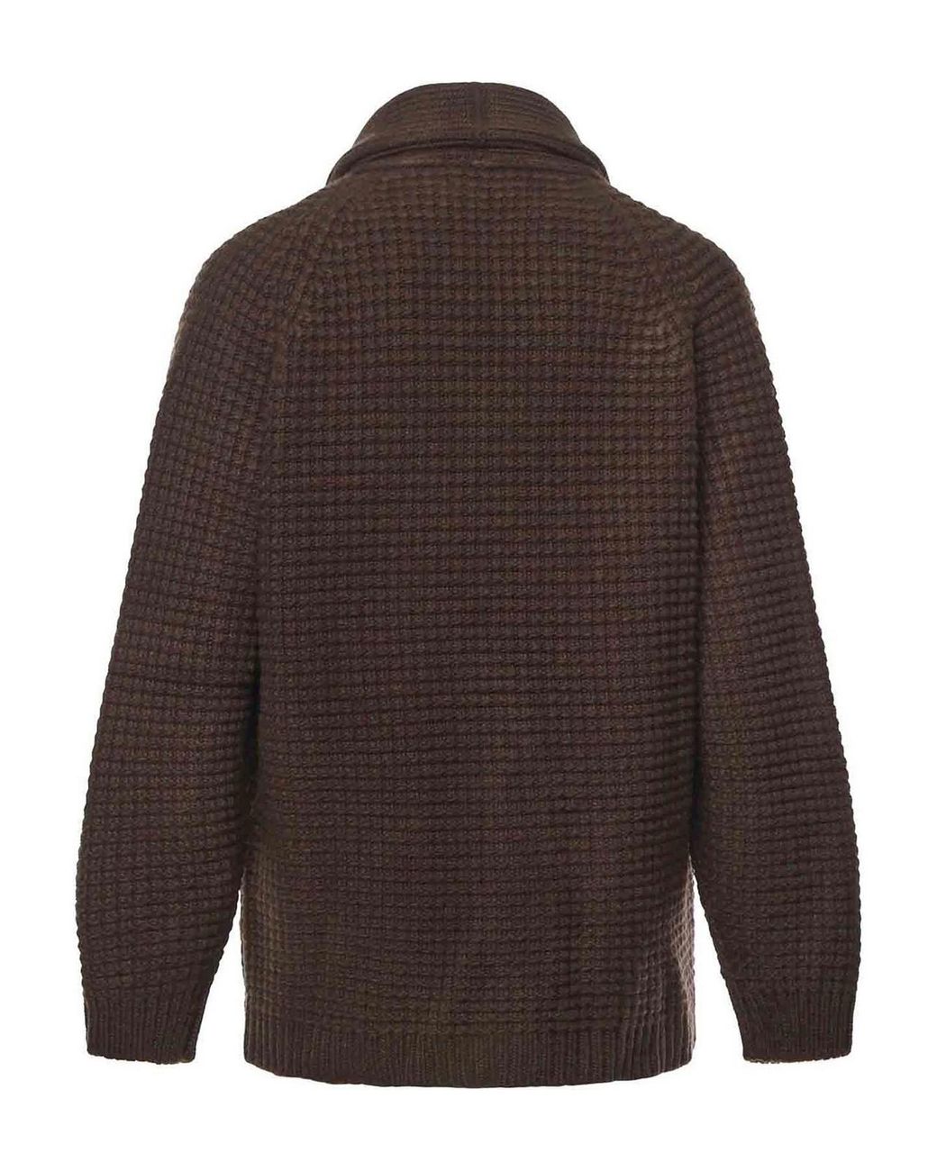 Eleventy Brown Wool And Cashmere Cardigan for men