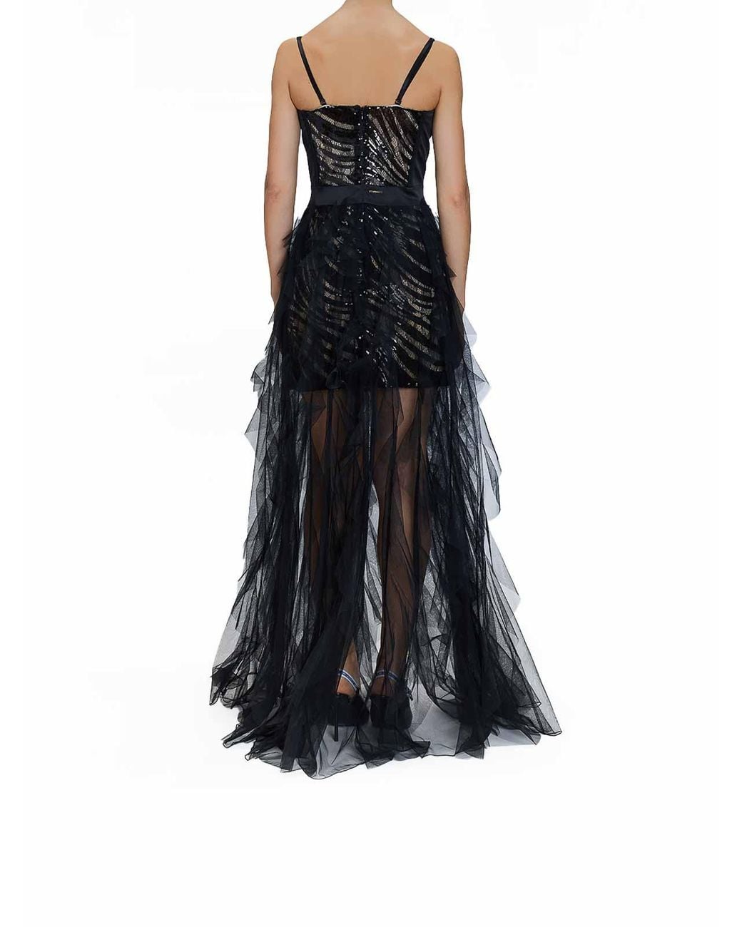 Just Cavalli Blue Long Sequin Dress