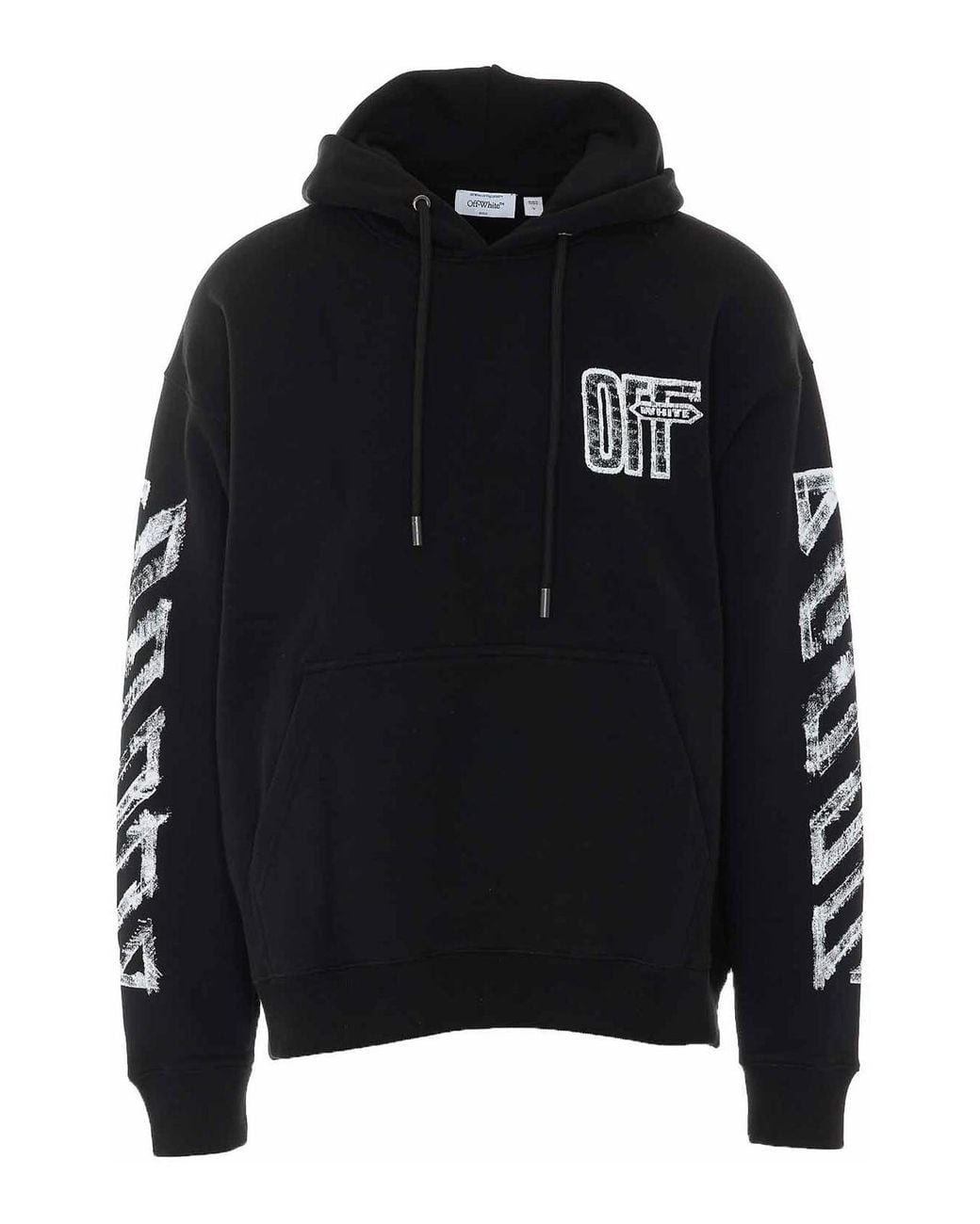 Off-White c/o Virgil Abloh Black Off Motion Arrow Hoodie for men