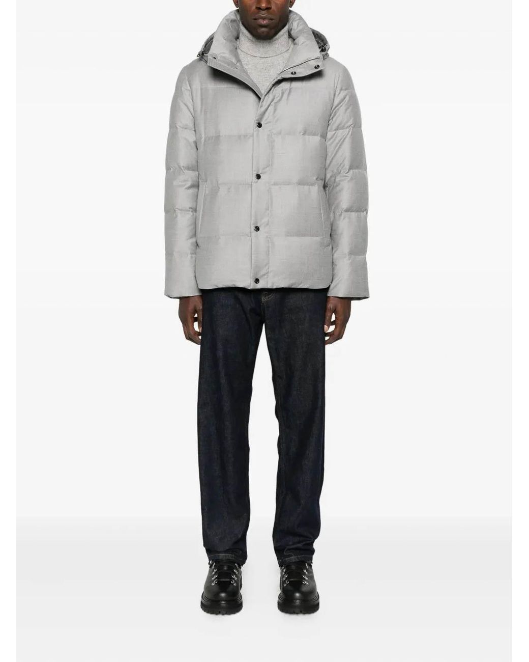 Montecore Gray Down Padded Down Jacket for men