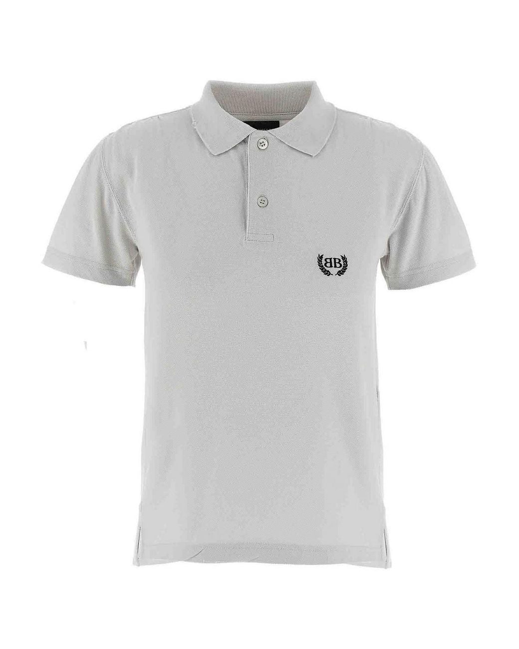 Balenciaga Gray 'Laurel Classic' Polo Shirt