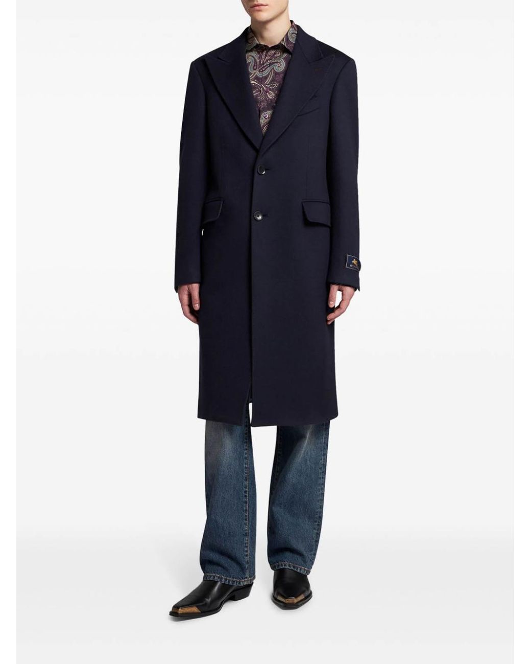 Etro Blue Coat for men