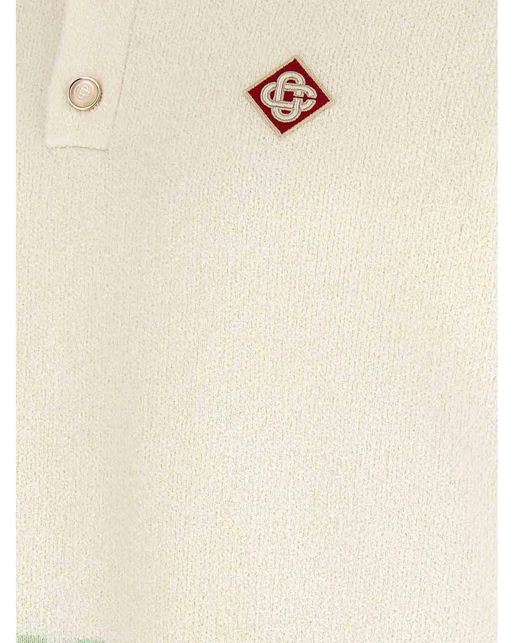 Casablanca Green Chess Polo Shirt for men