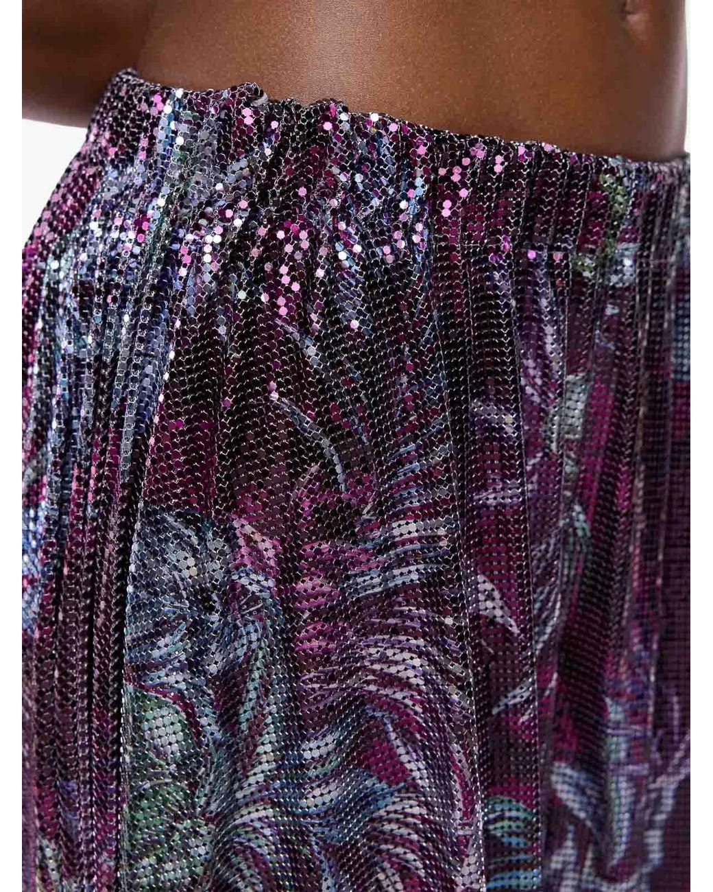 Rabanne Purple Shorts Wire Mesh