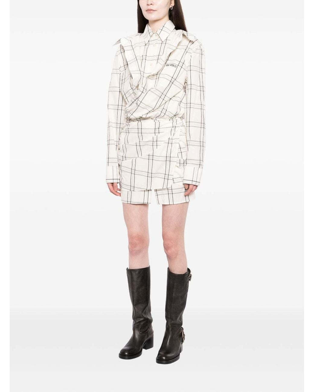 The Attico White Mini Dress