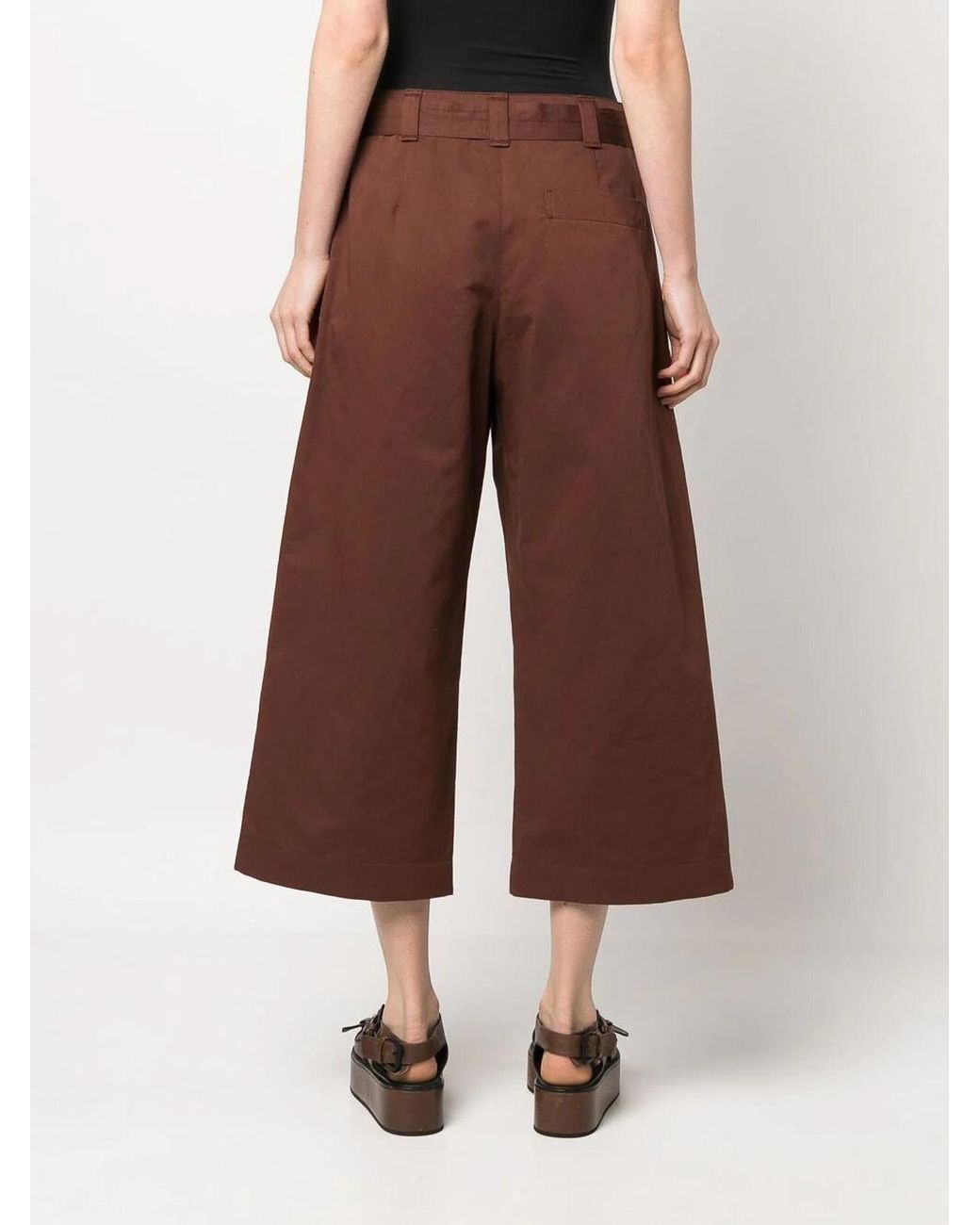Lemaire Brown Frontal Pockets Button Closure 77