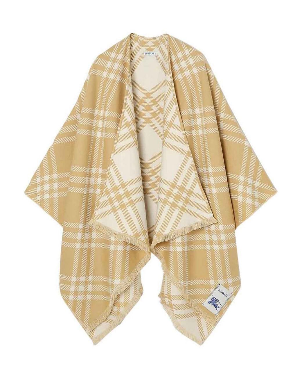 Burberry Natural Sand/Ecru Check Cape