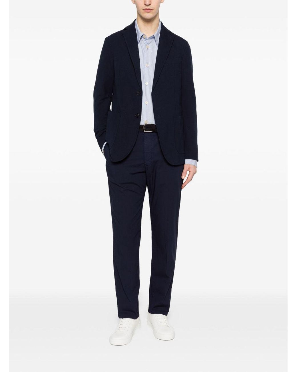 Circolo 1901 Blue Blazer With Classic Lapels for men