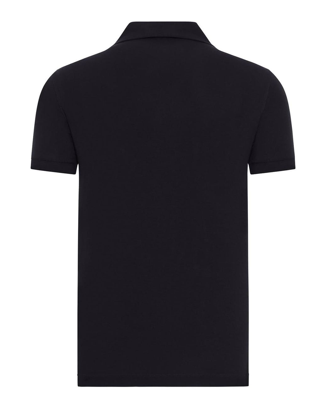 Giorgio Armani Black Short-Sleeved Polo Shirt for men