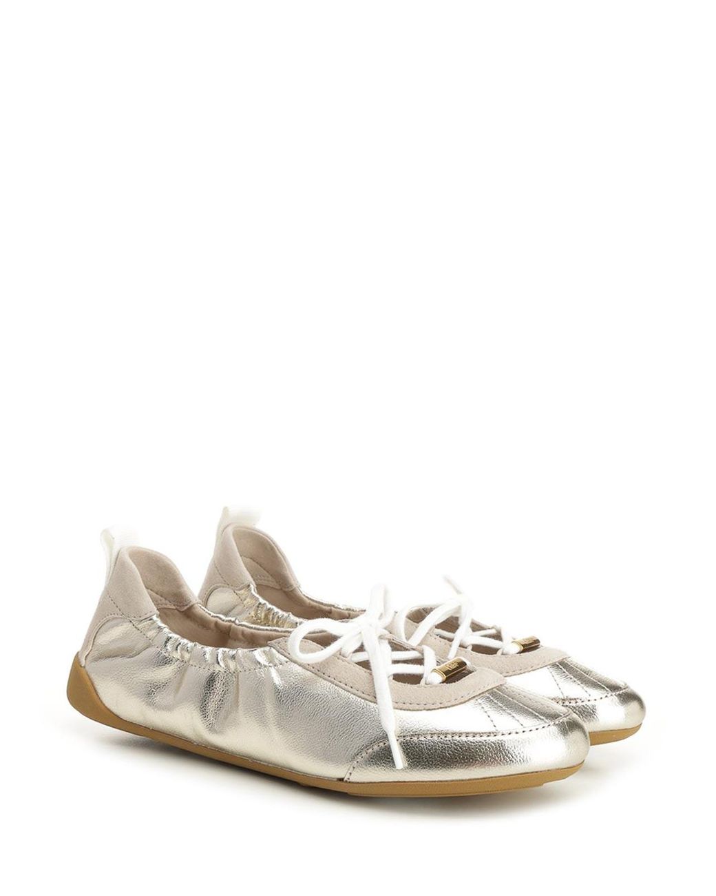 Chloé White "Kick" Ballerina Sneakers