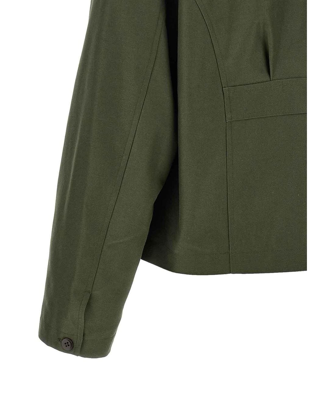Second/Layer Green Lucky Station' Jacket for men
