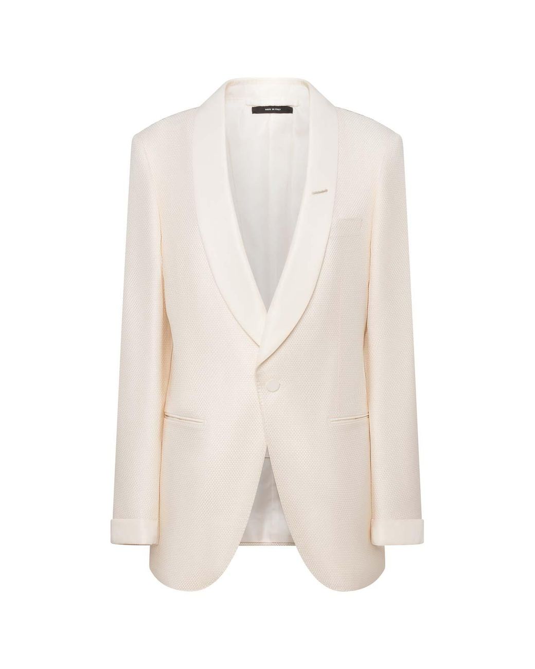Tom Ford White Single-Breasted Viscose Blend Blazer for men