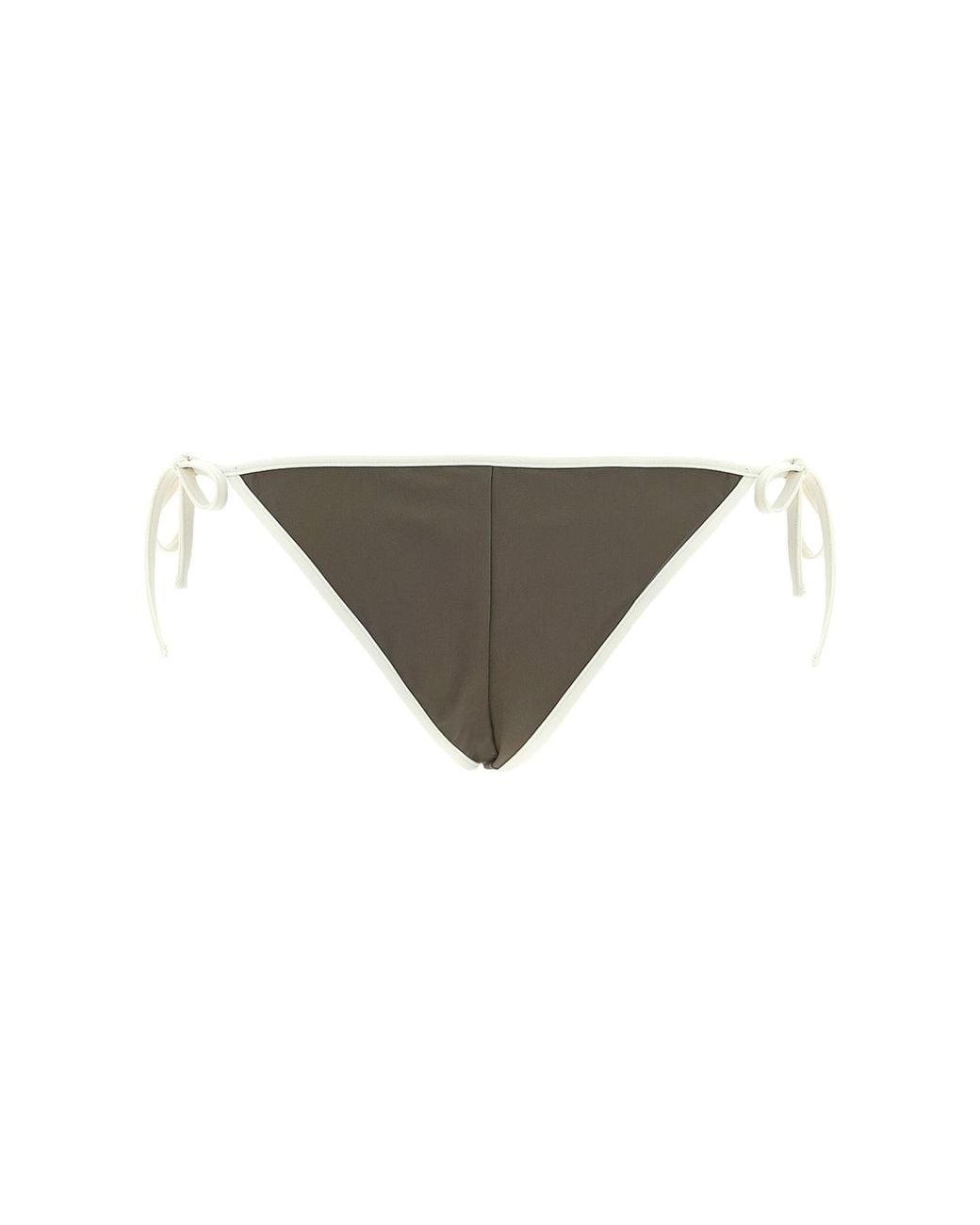Brunello Cucinelli Natural Nylon Swim Briefs With Contrasting Profiles
