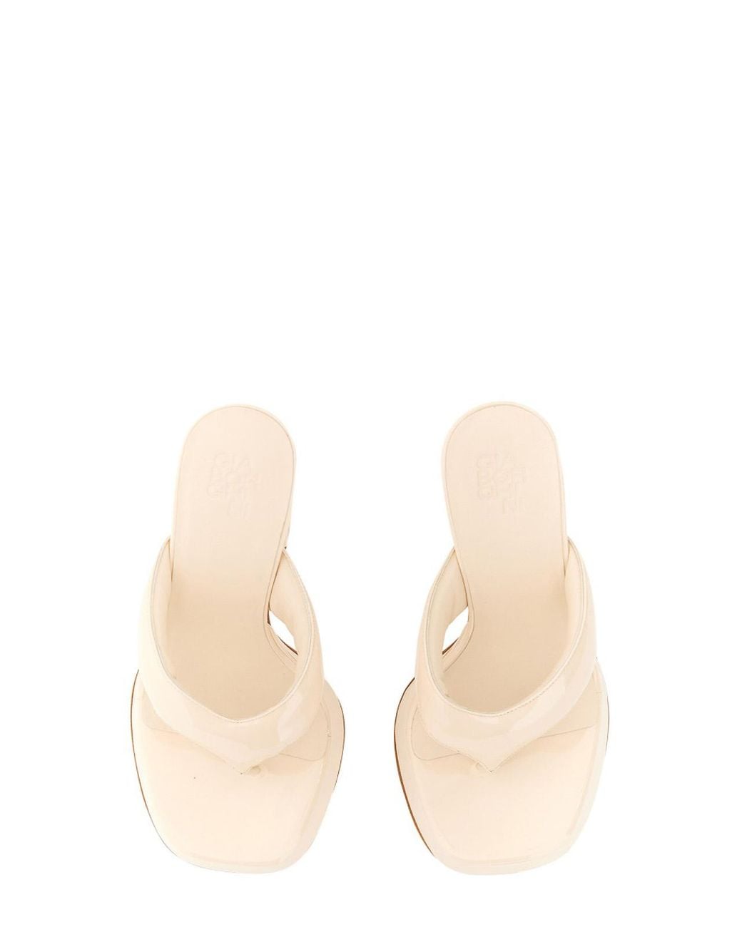 Gia Borghini Natural Patent Sandal