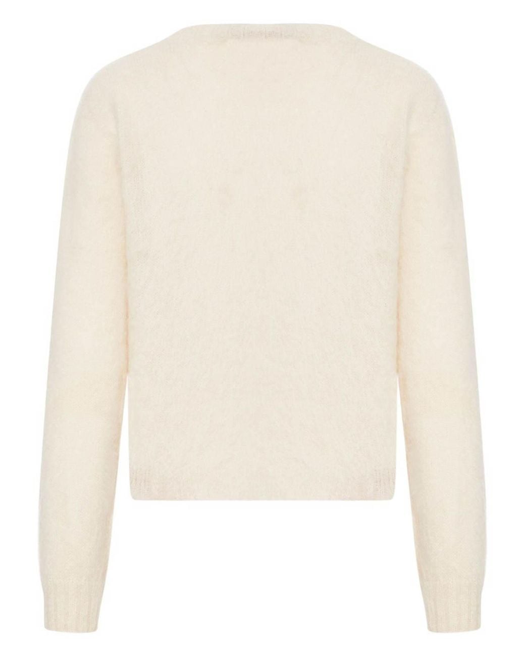 Max Mara White Crew Neck Sweater