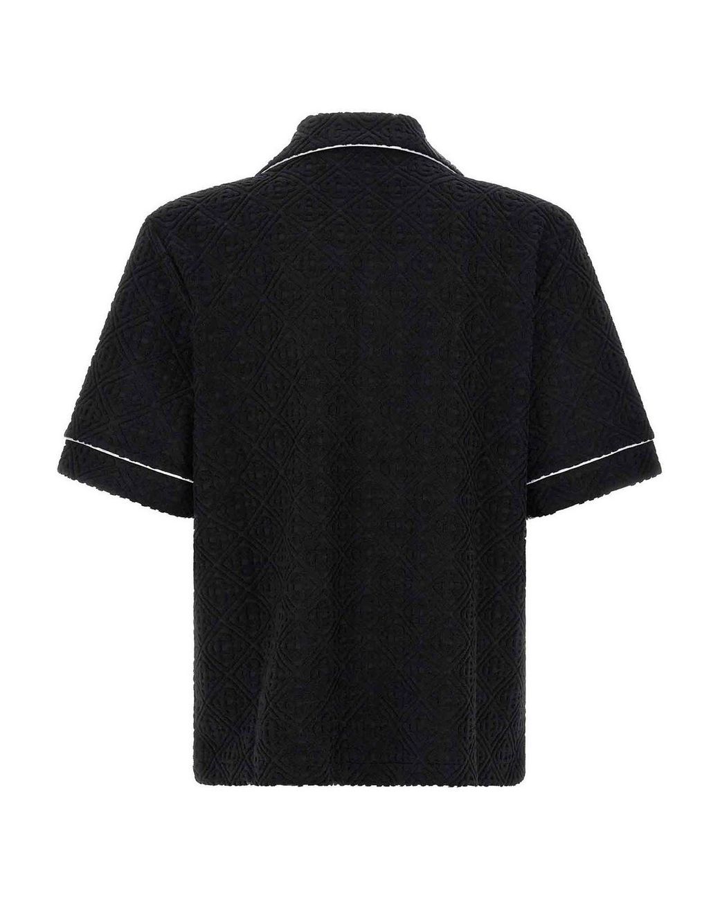 Casablanca Black Toweling Monogram' Shirt for men