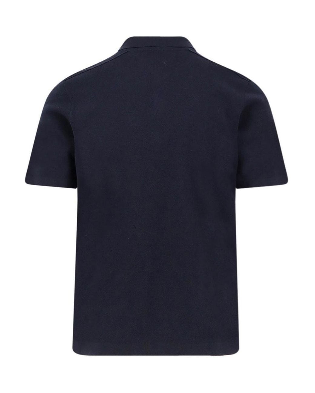 Burberry Blue Wool Polo for men