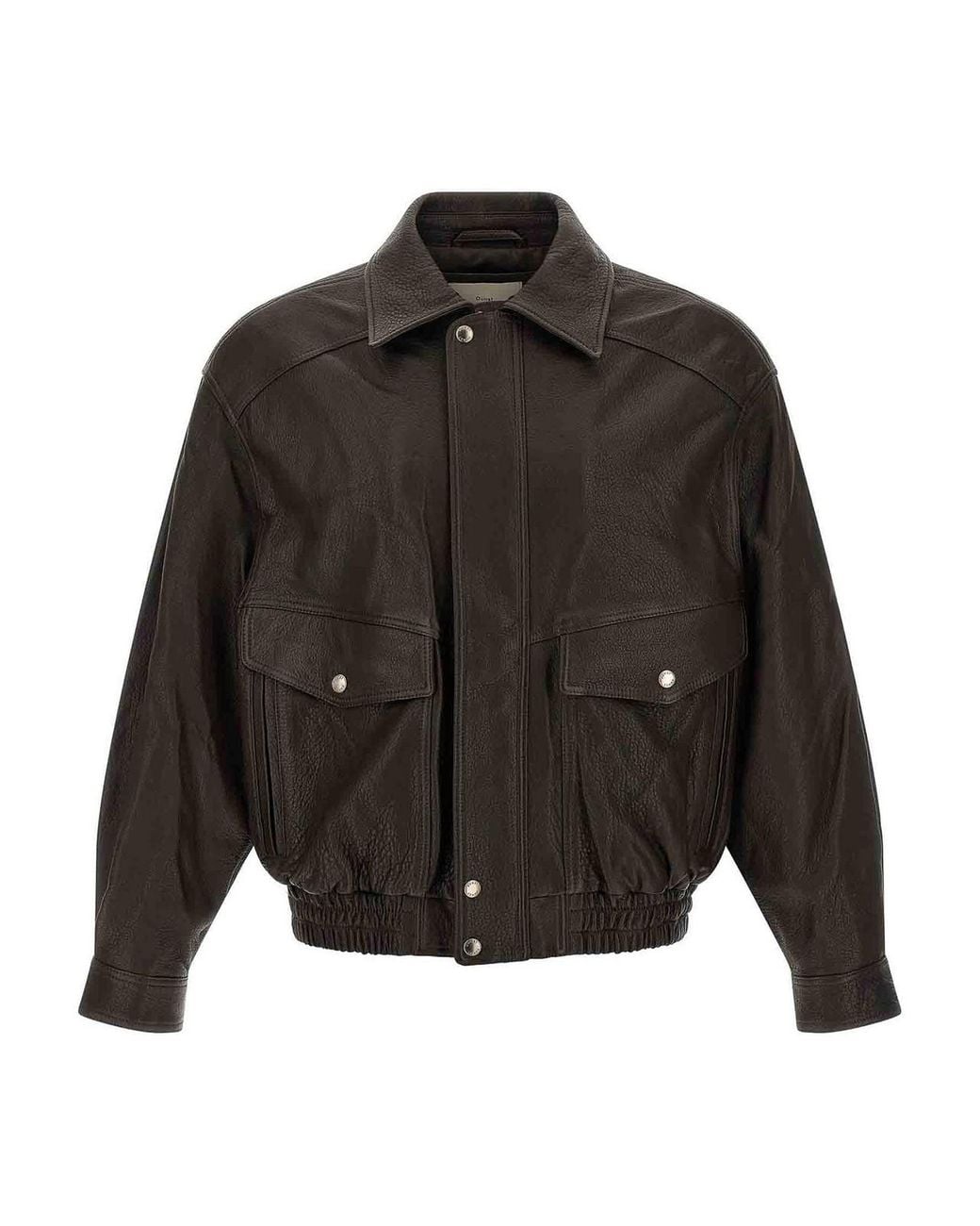 DUNST Black Vintage Leather Jacket for men