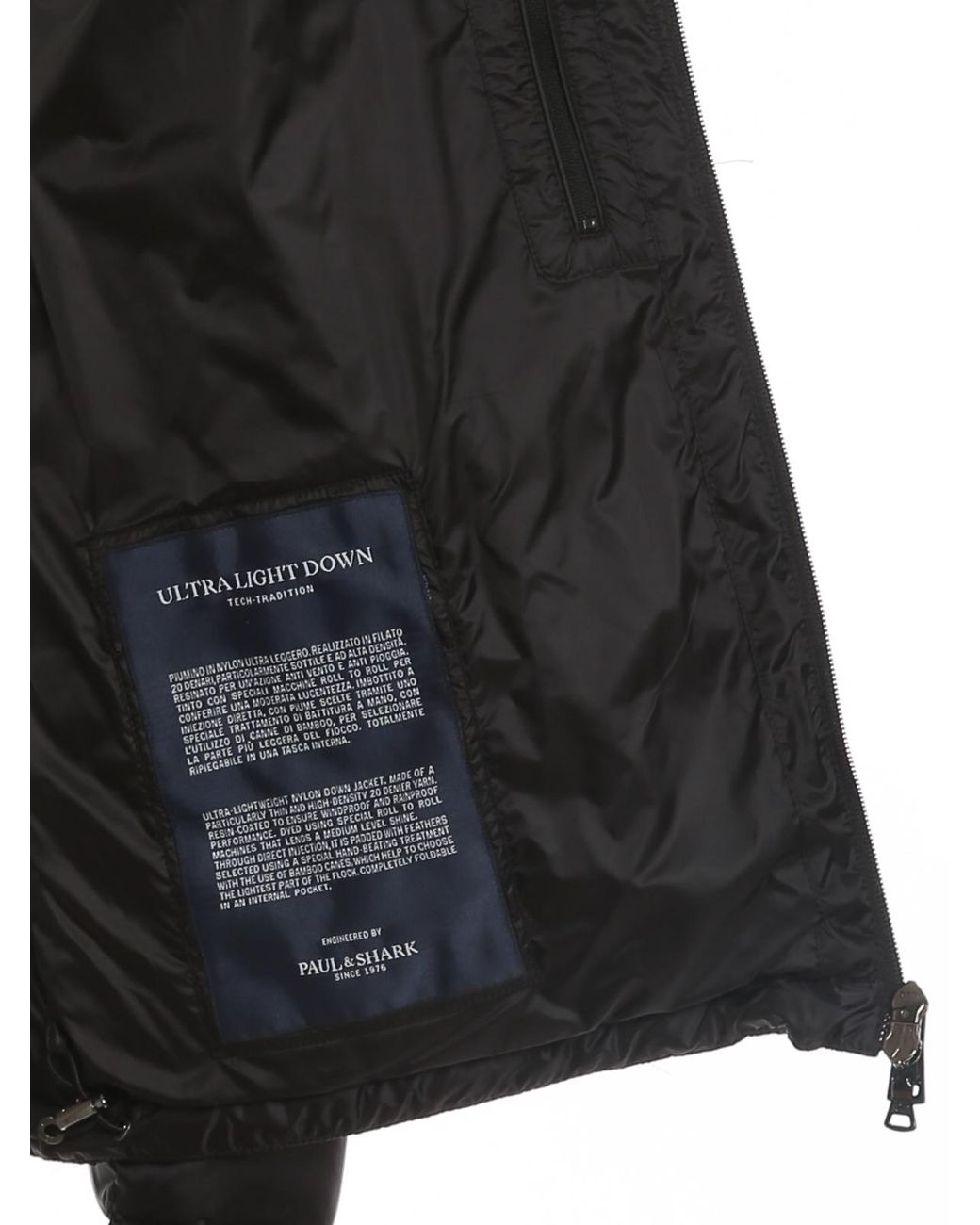 Paul & Shark Rainproof Puffer Jacket in Black for Men | Lyst UK