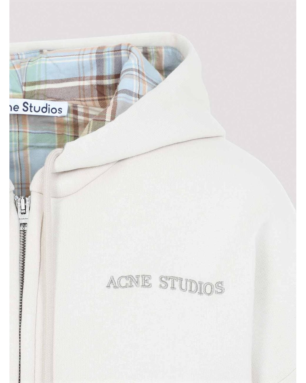 Acne White Hoodie