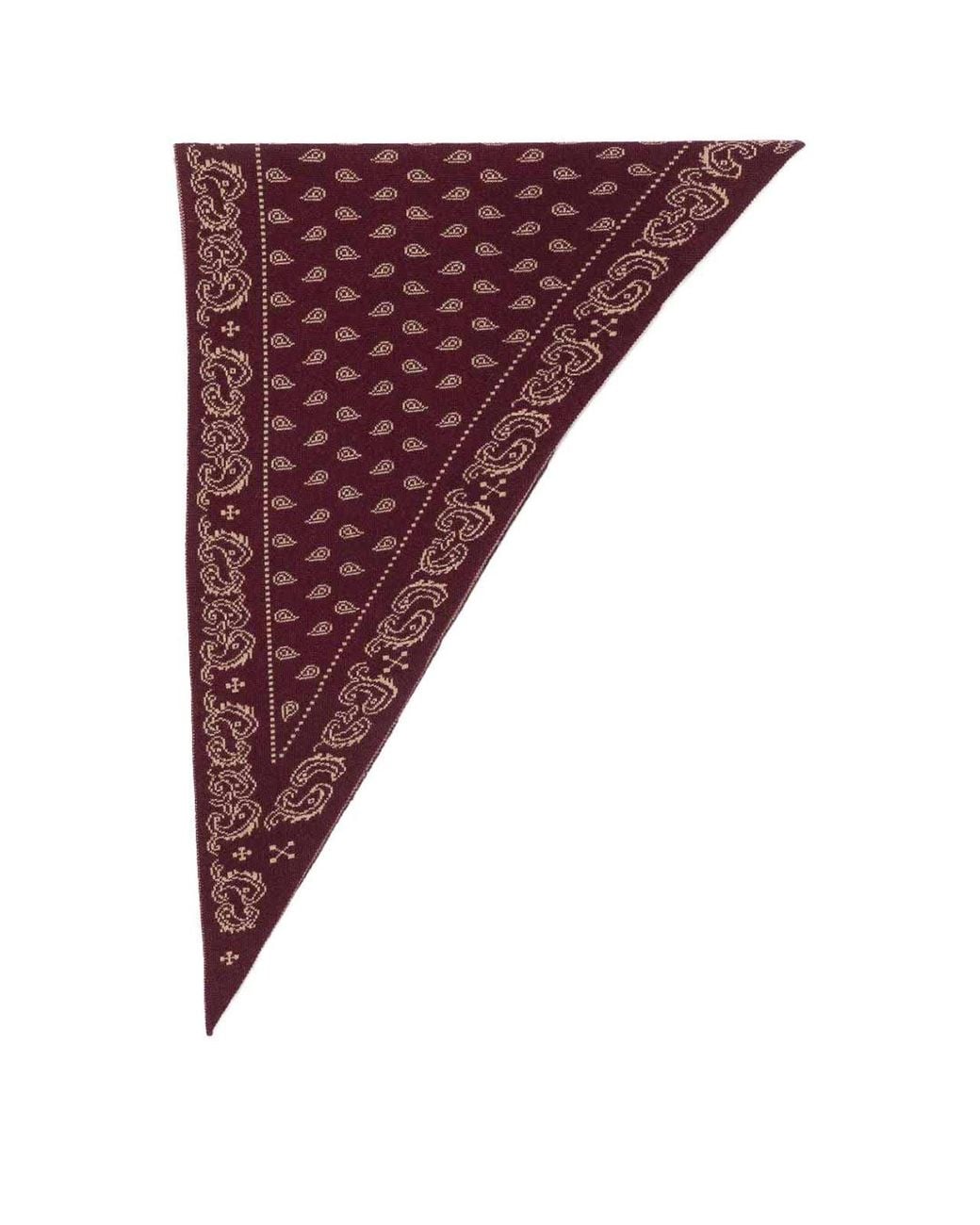 Guest In Residence Purple Printed Cashmere Foulard