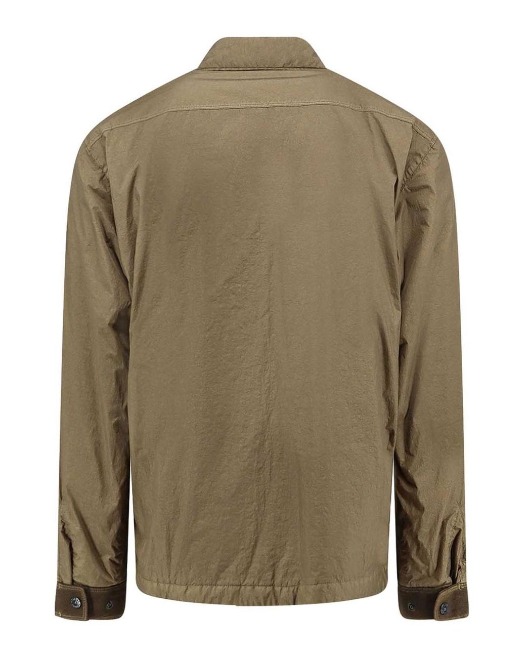 Stone Island Green Nylon Crinkle Rep Jacket for men
