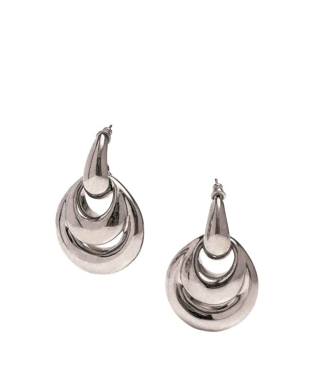 Panconesi Metallic Blow Up Drop Earrings