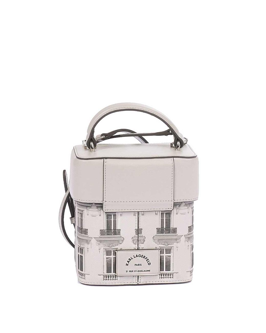 Karl Lagerfeld White Rsg Maison Crossbody Bag