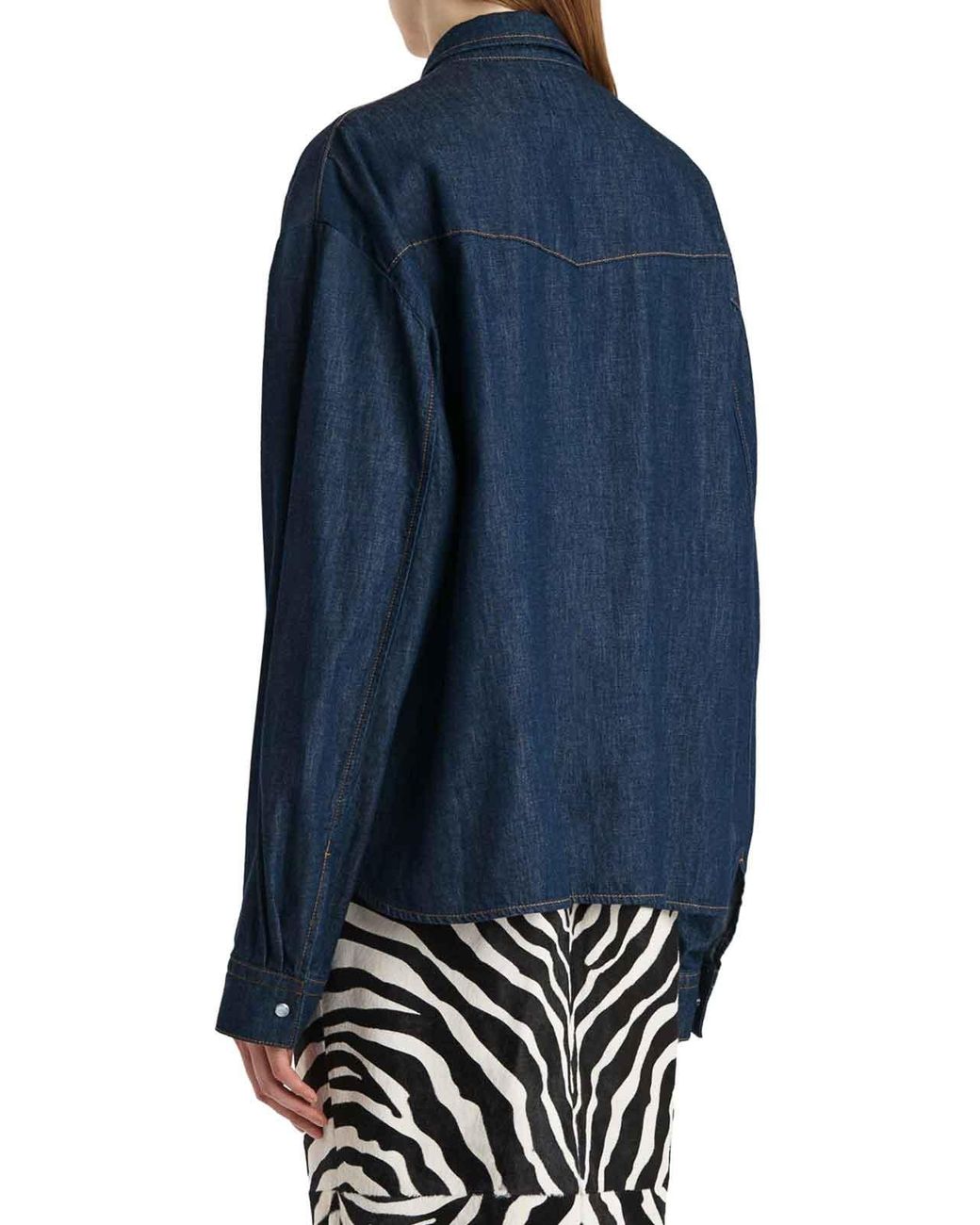 Khaite Blue Grenon Top