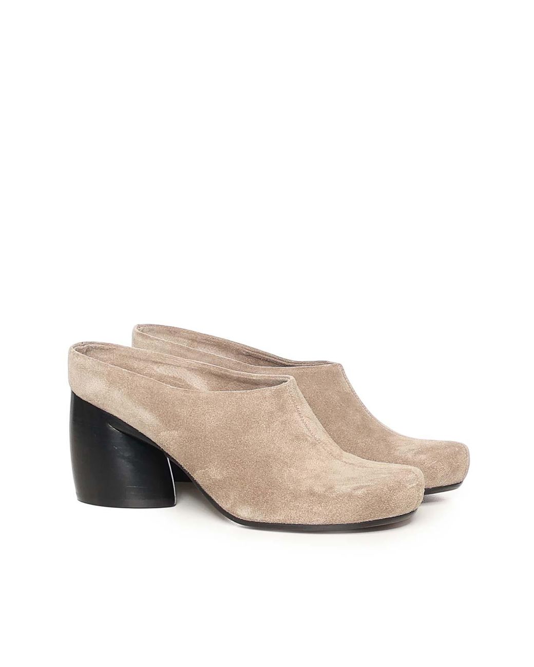 Loewe Natural Suede Oval Sabot