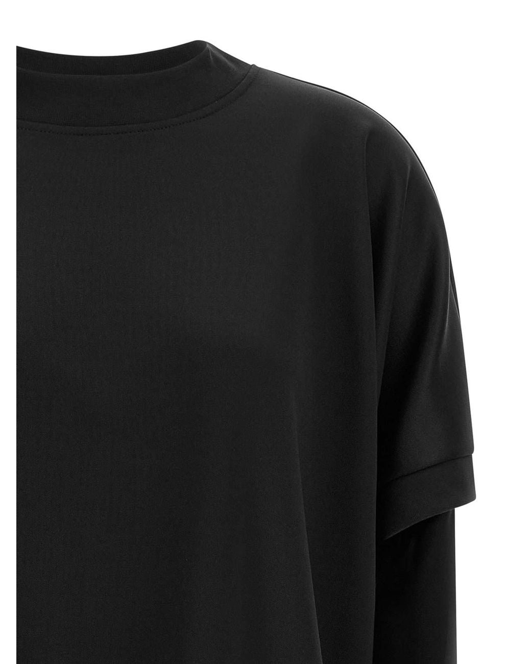 DI.LA3 PARI' Black Manicotti Sweatshirt