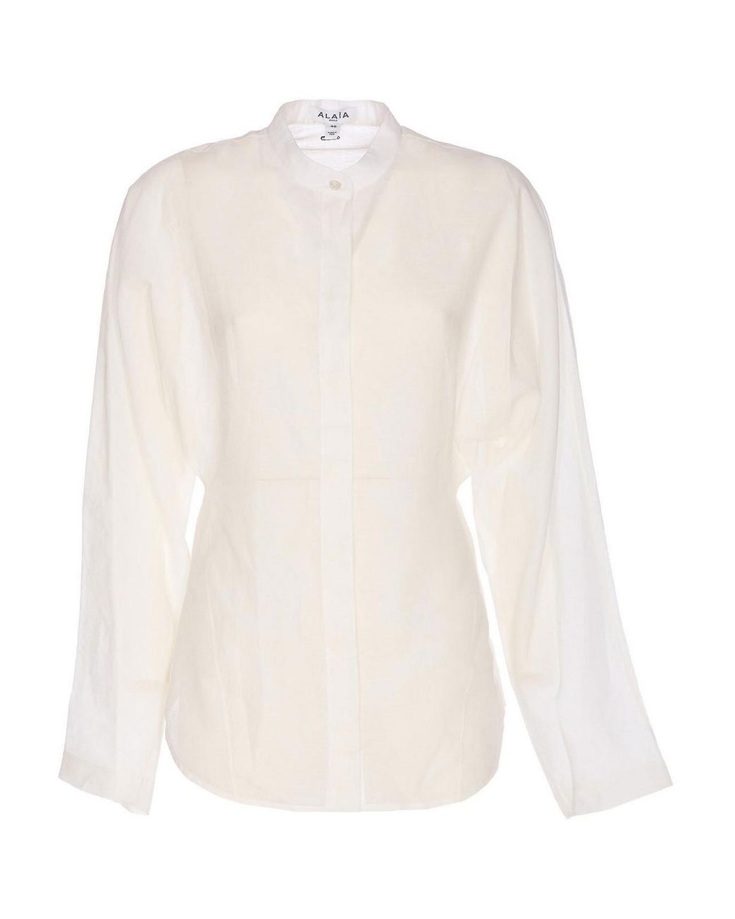 Alaïa White Linen Blend Shirt