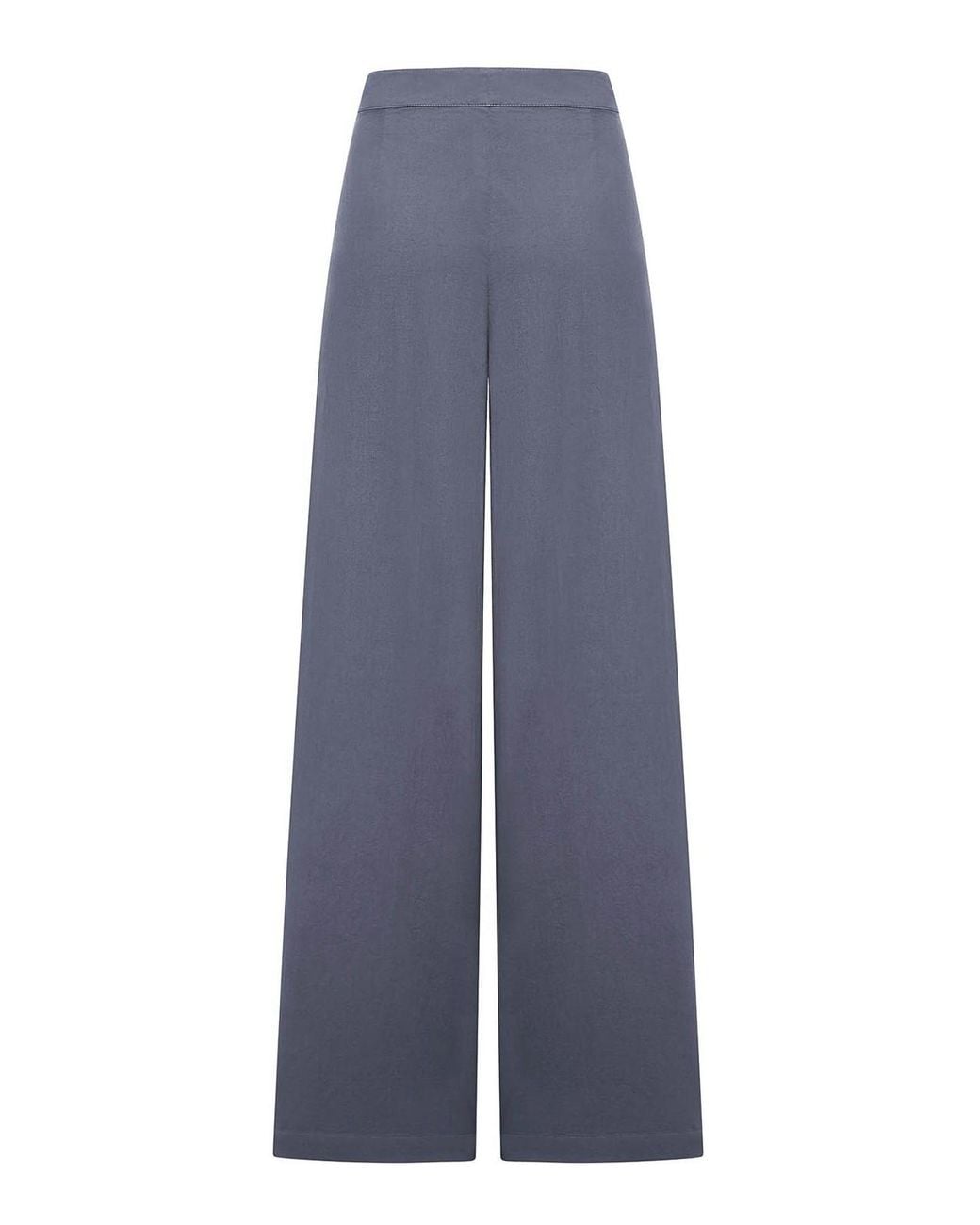Dries Van Noten Blue Trousers With Pleats And Side Buttoning