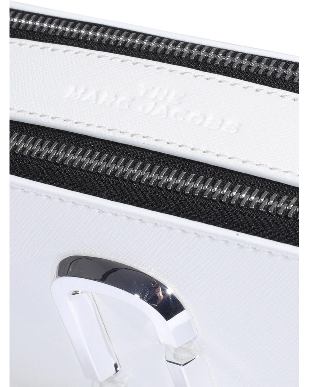 Marc Jacobs White The Snapshot Saffiano Leather Cross Body Bag