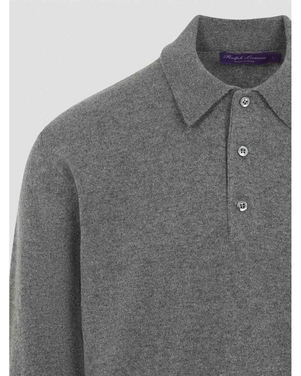 Ralph Lauren Gray S Knit Polo for men